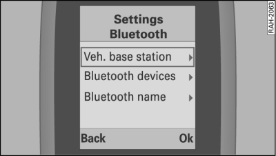 Handset: Scanning for vehicle base station